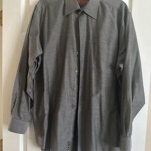Dockers Charcoal Casual Button-Down Shirt